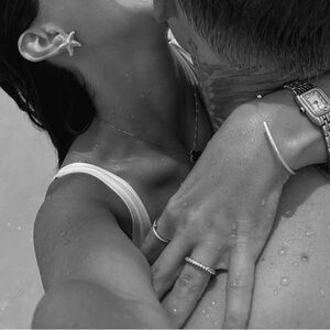 Gold open bangle